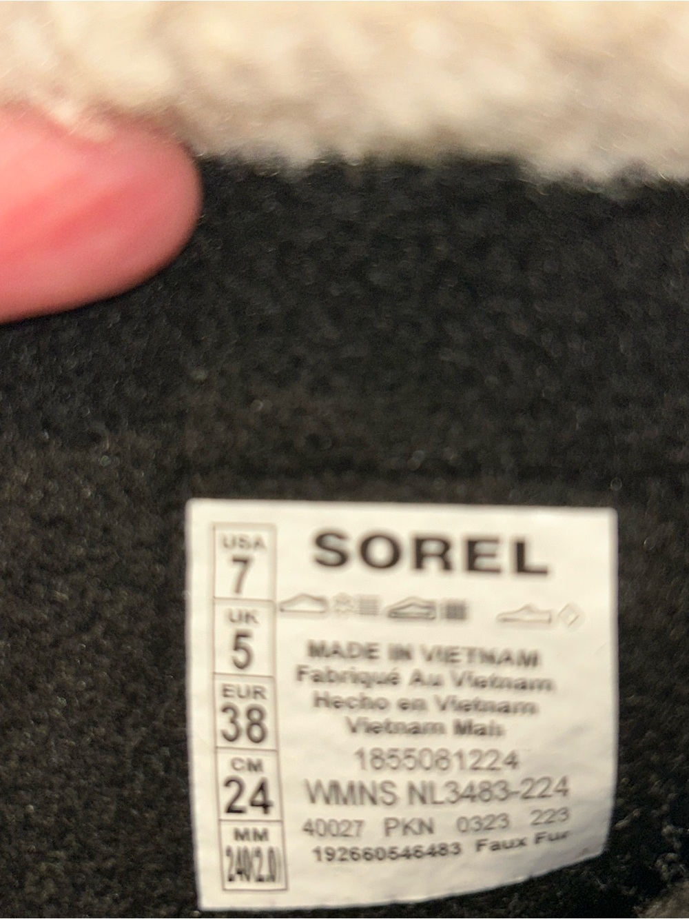 Sorel Caribou Waterproof Lace-Up Snow Boots Beige/Black Mid-Calf Women’s 7 - Picture 10 of 11